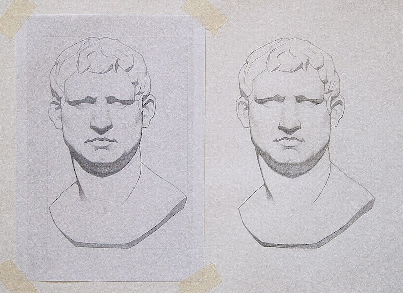 Bargue Zeichnung Agrippa